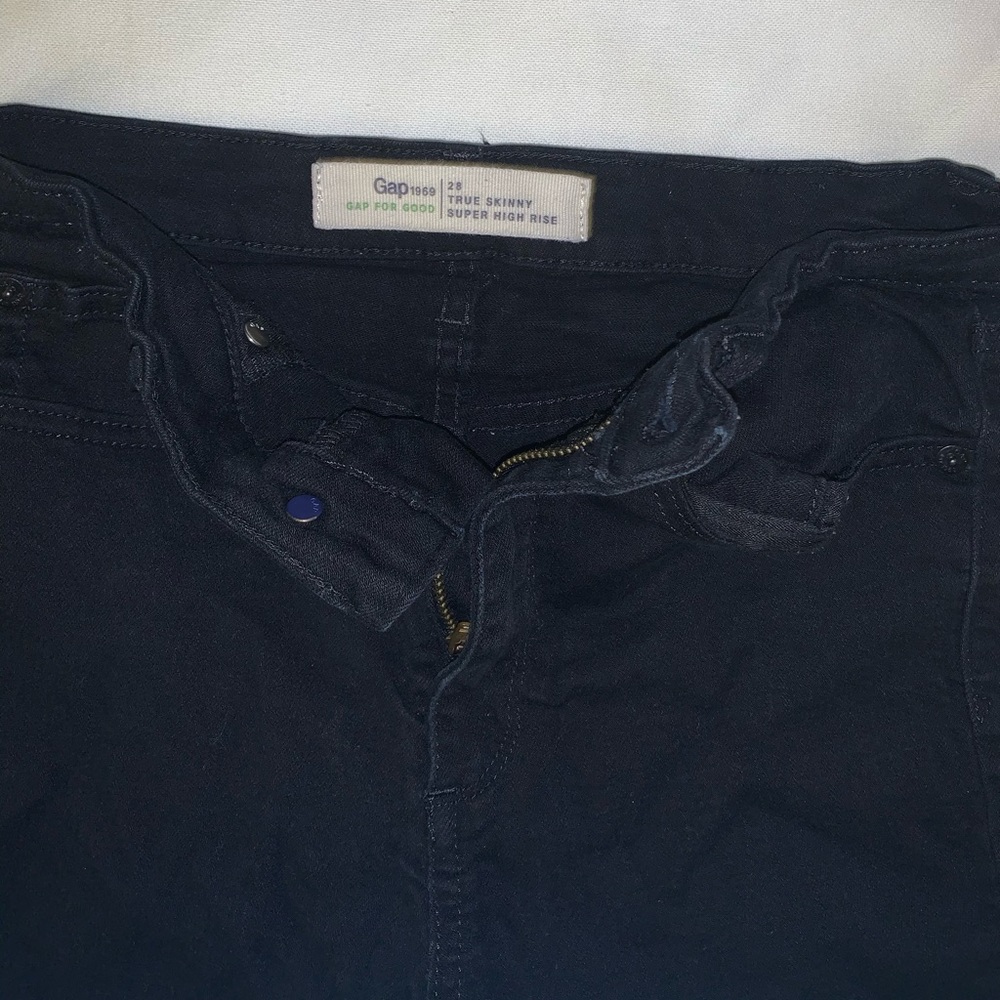 Gap True Skinny High Rise Jeans Black